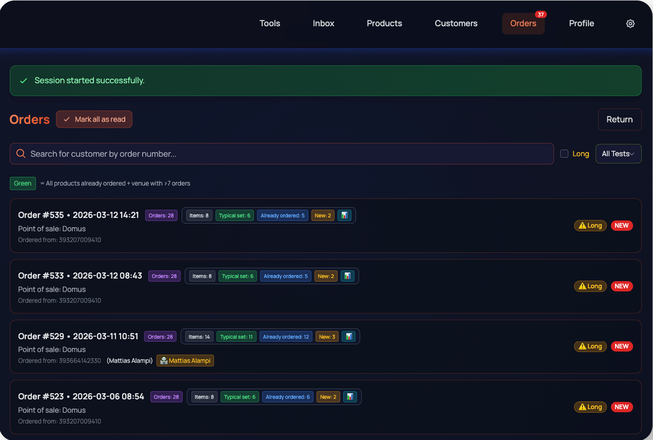 Push a clean order into the ERP